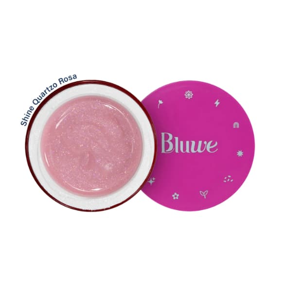 Gel Shine Super Quartzo Rosa Bluwe 30g