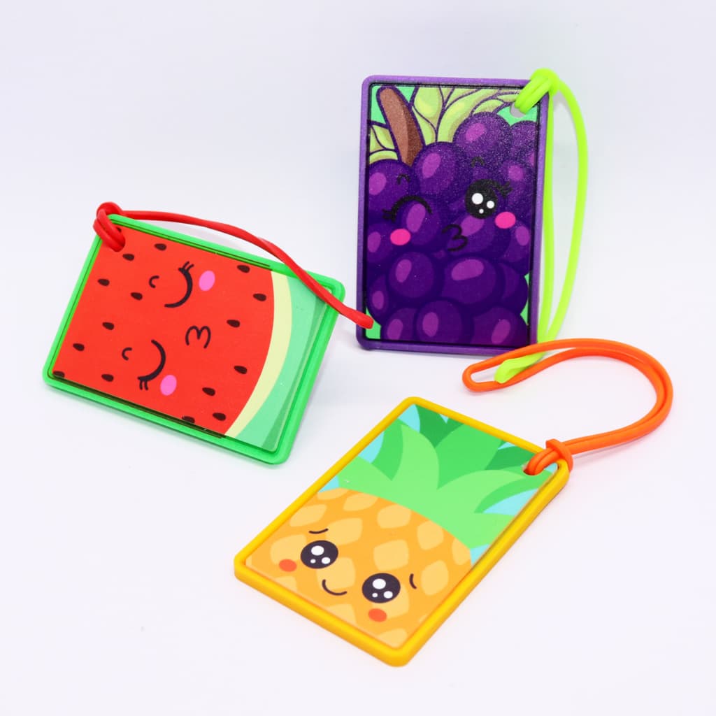 TAG DE MALA E MOCHILA FRUTINHAS