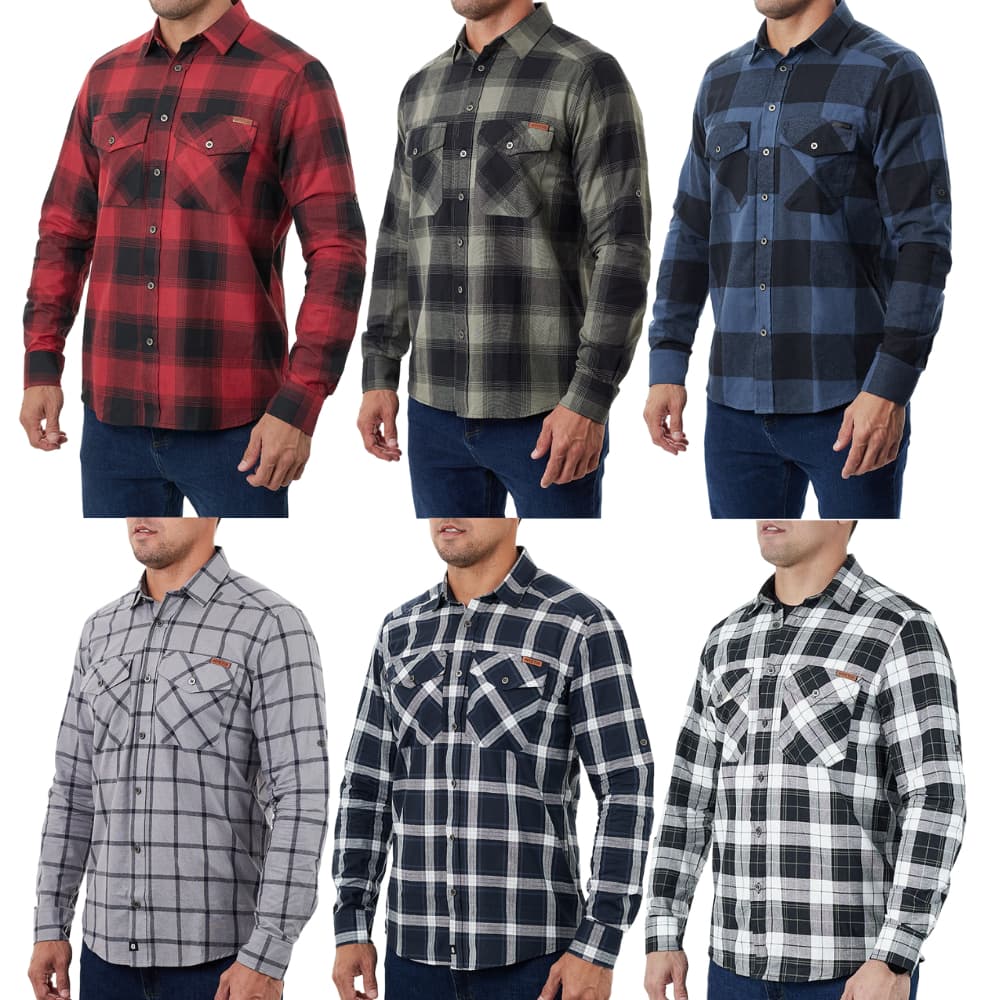 Camisa Lumberjack Invictus Manga Longa 100% Algodão