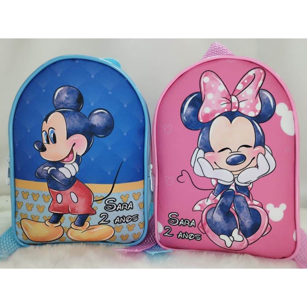 9 mochilas personalizadas, lembrancinha infantil