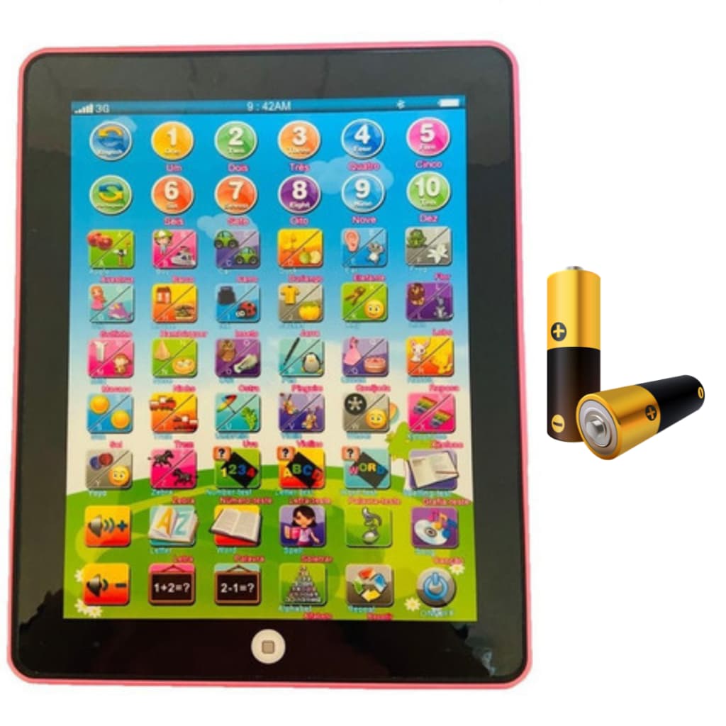 Tablet Educacional Infantil interativo bilingue Menor preço