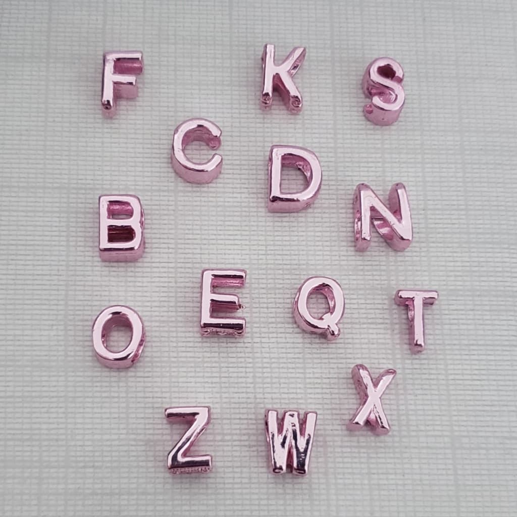 Berloque Letra Separador Rosa