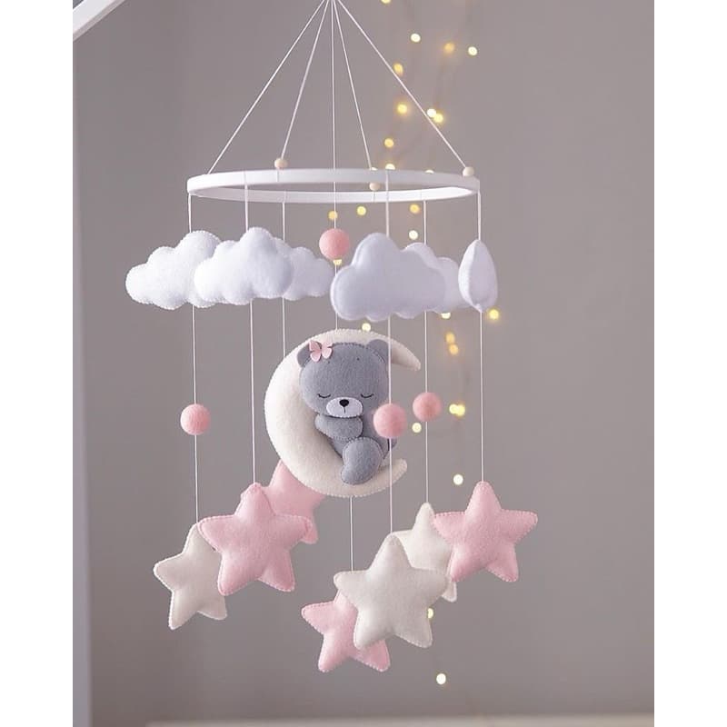 mobile de bebê ursinho 25cm NÃO VEM SUPORTE