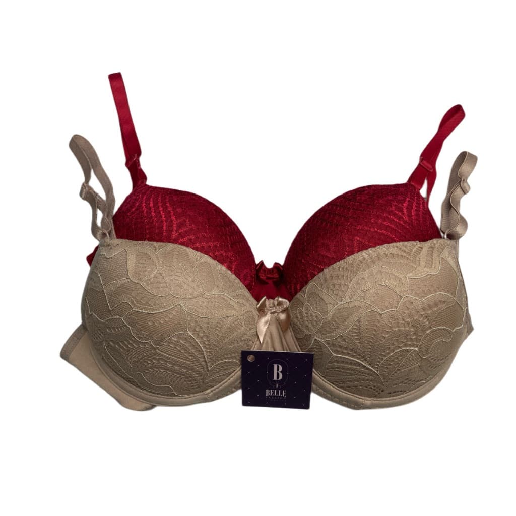 2 DOIS Sutiã com bojo de renda Linha Conforto Kit com Dois Sutiãs - PODE ESCOLHER CORES - Soutien Sutia