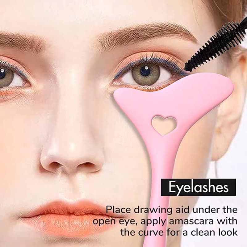 Molde Delineador De Silicone Reutilizável Ferramenta De Maquiagem Para delineador olhos e Batom aplicação rimel