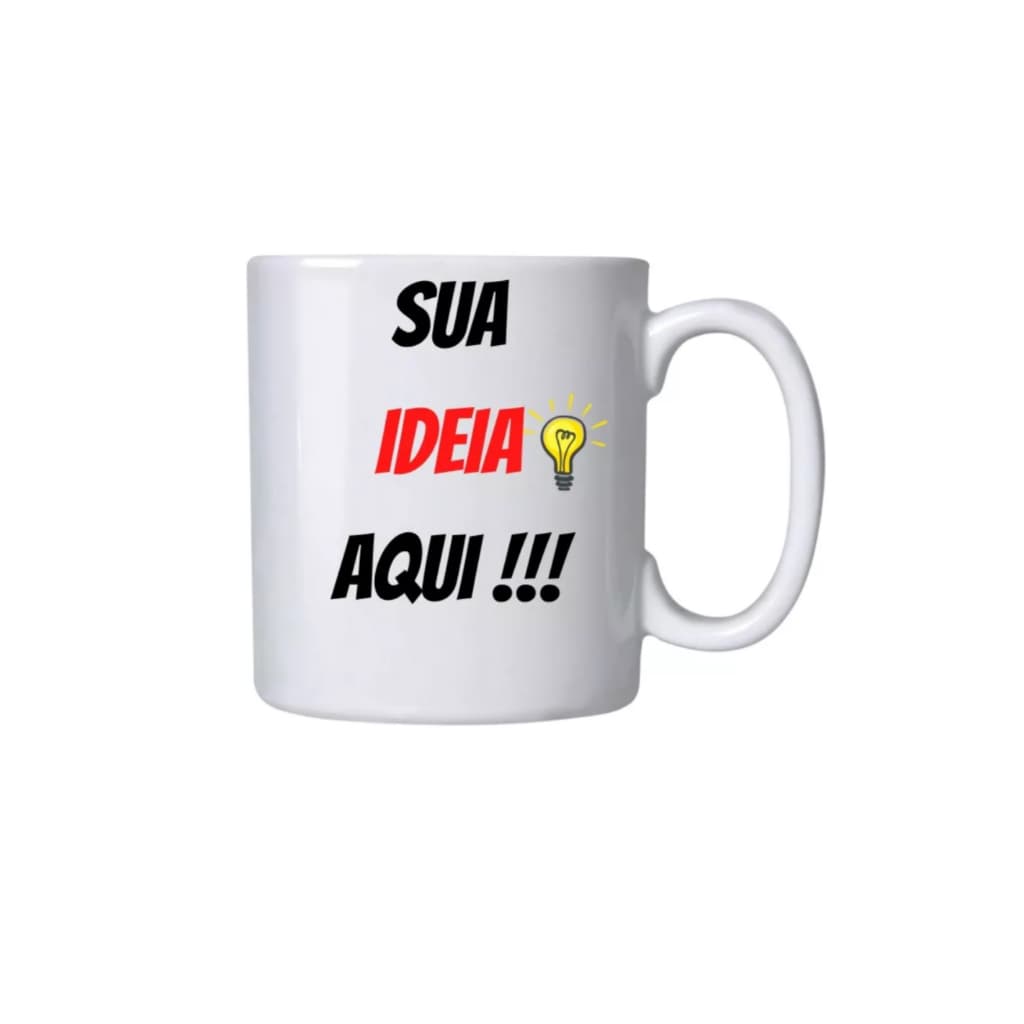Caneca Porcelana Sua Arte Aqui Frete Rápido