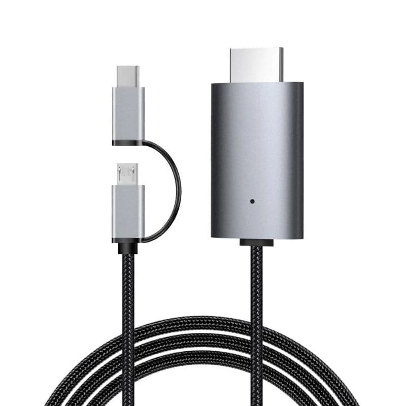 LD39 Cabo Hdmi Para Celular USB C Adaptador 4k 2 Em 1 Para Dispositivo Android