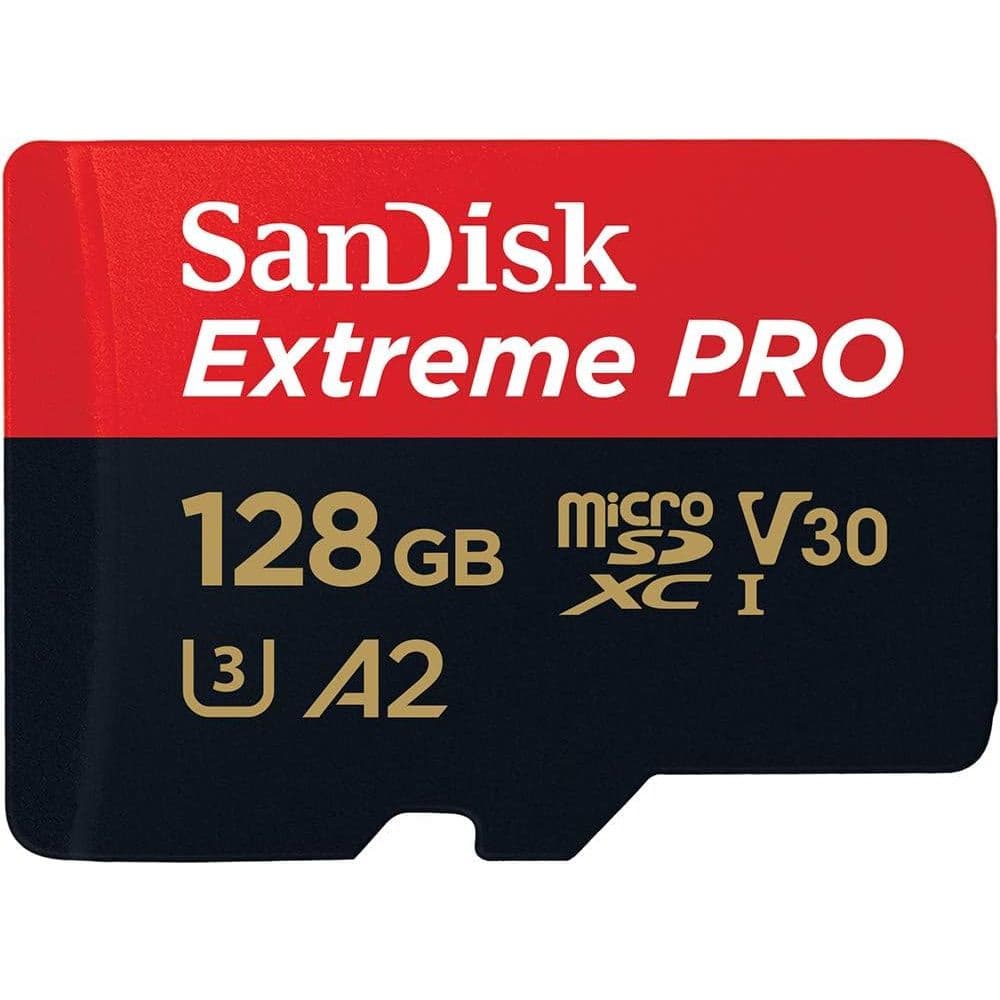 Cartão de Memória 128gb Micro Sd Extreme Pro 200mbs Sandisk (Drones, Câmeras de Ação)