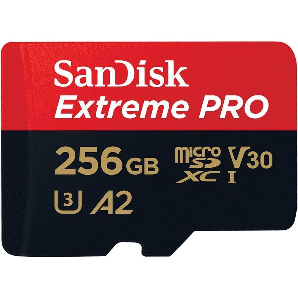 Cartão de Memória 256gb Micro Sd Extreme Pro 200mbs Sandisk (Drones, Câmeras de Ação)
