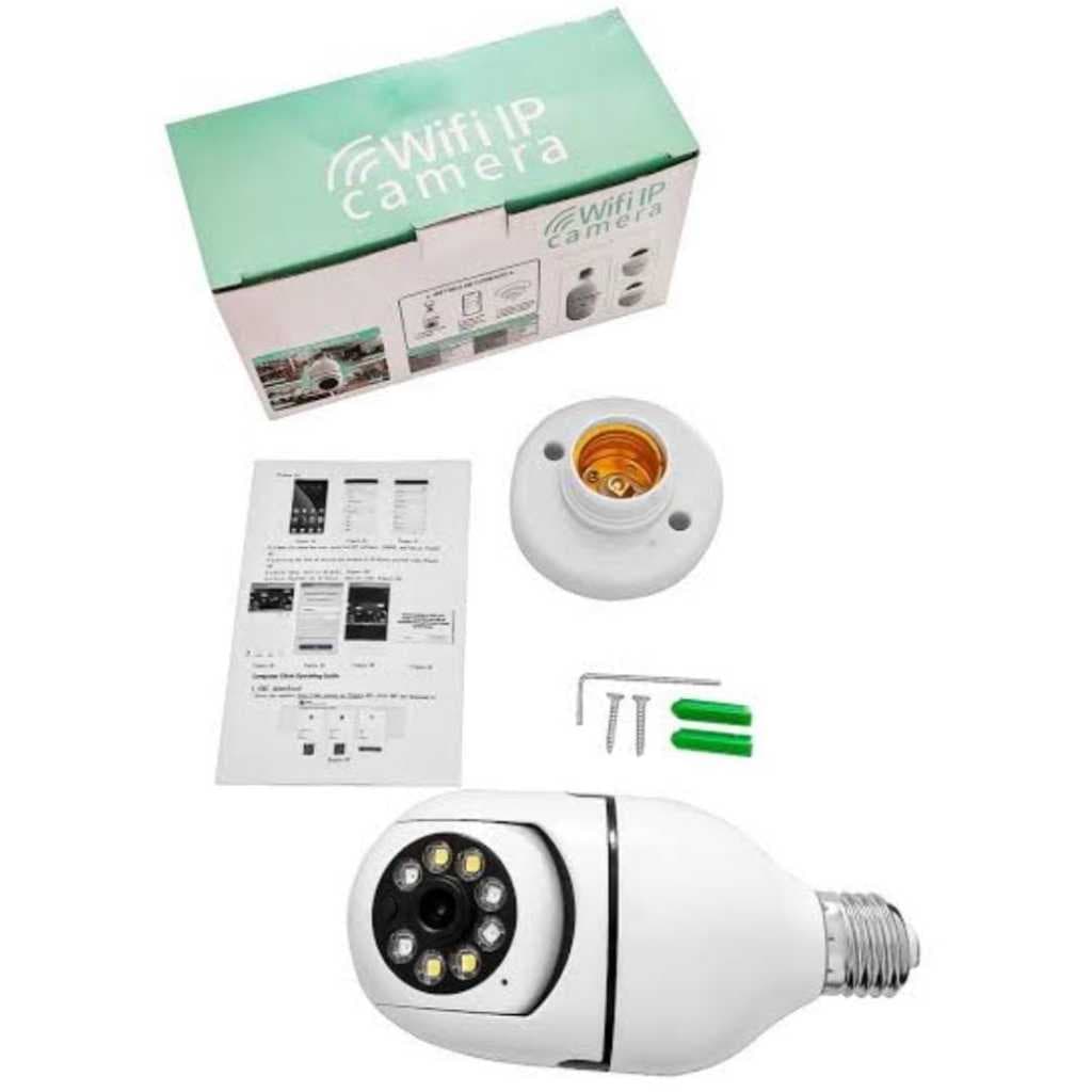 Lâmpada Câmera Smart Wifi Ip Com Infravermelho e Sensor 1080p wifi-2.4