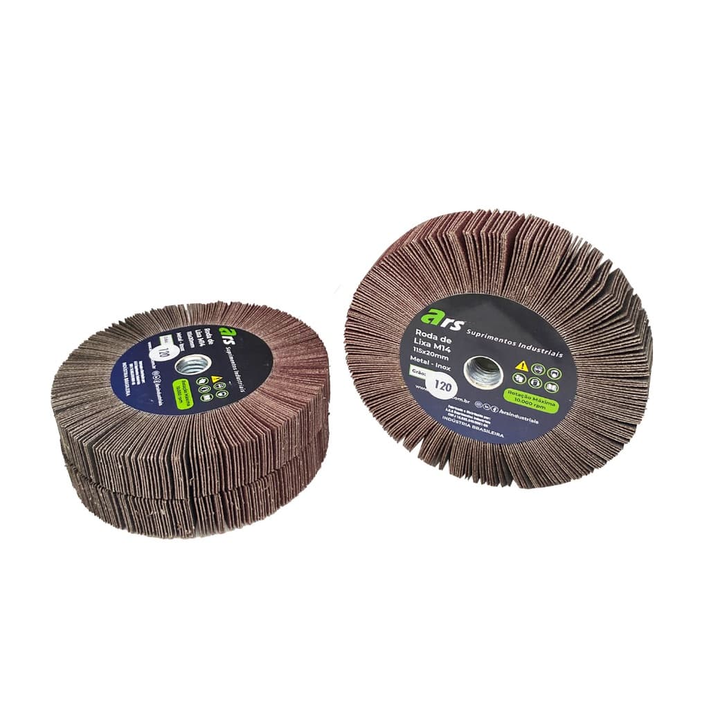 Roda Lixa 115-20 M14 - Grão 120 - ARS