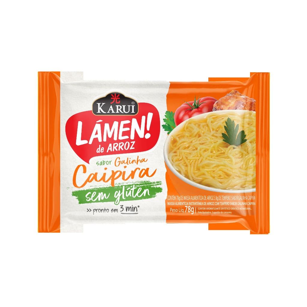 Lámen De Arroz Sem Glúten Karui Miojo Galinha Caipira 78g