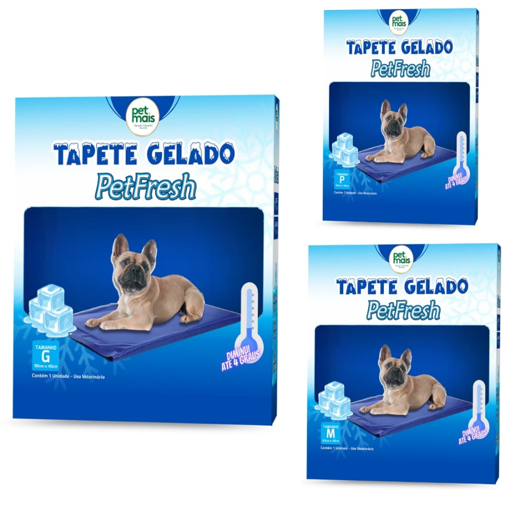 Tapete Gelado Refrescante Linha Pet Tamanho P M Ou G Petfresh