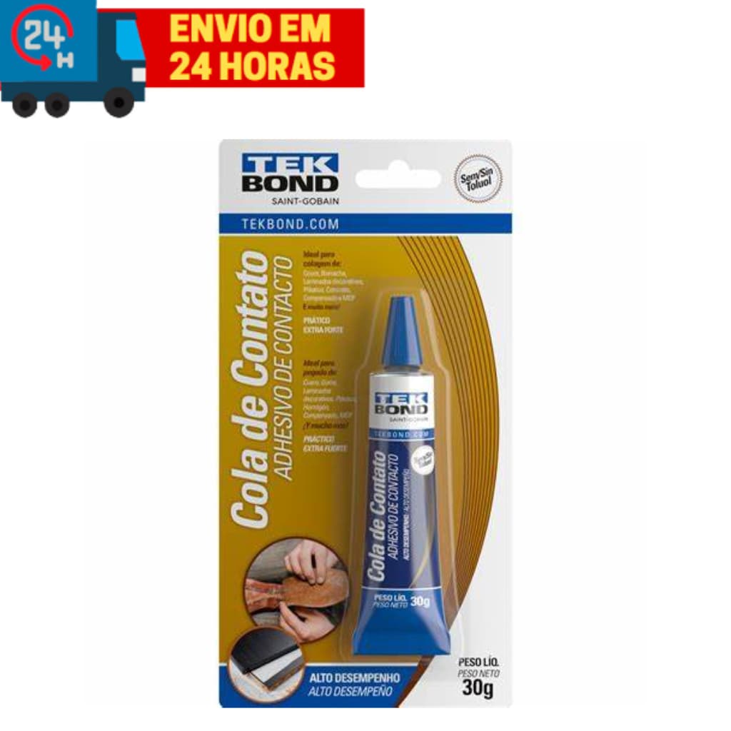 Cola De Contato Adesivo Alto Desempenho Tekbond 30g