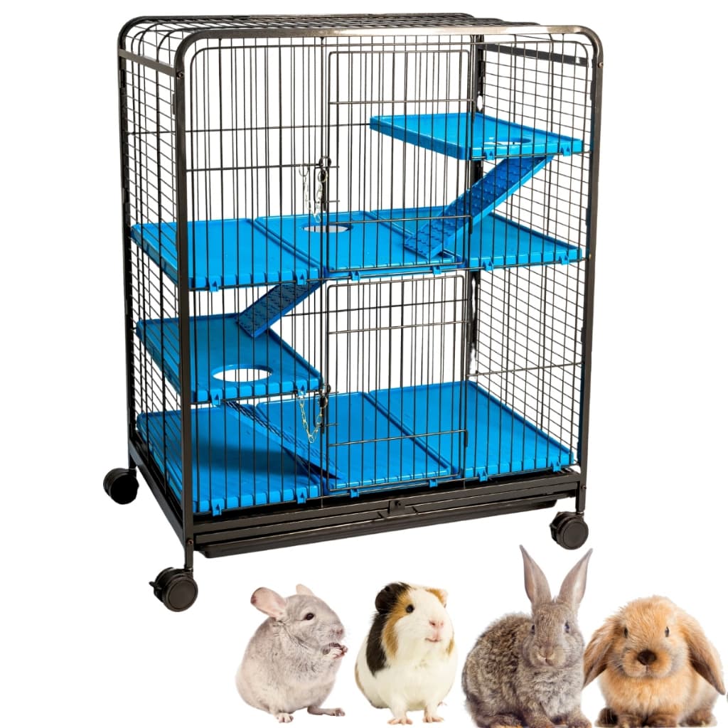 Gaiola Pet Roedores Reforçado Com Andares Grande Completa