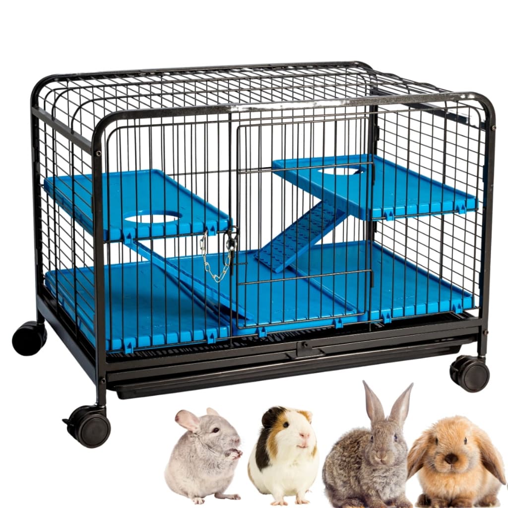 Gaiola Roedores Completa Luxo Portátil 2 Andares Pet