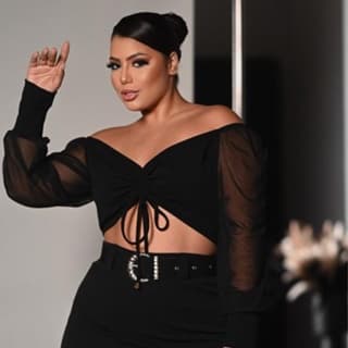 TETELESTAI CROPPED COM MANGA TULE VERONICA PLUS SIZE