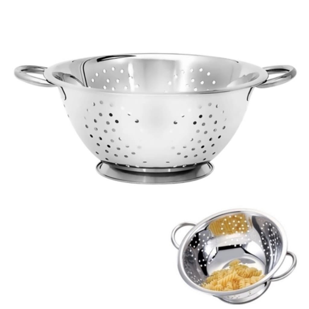 Escorredor De Massa E Macarrão Em Aço Inox 32 Cm FRATELLI