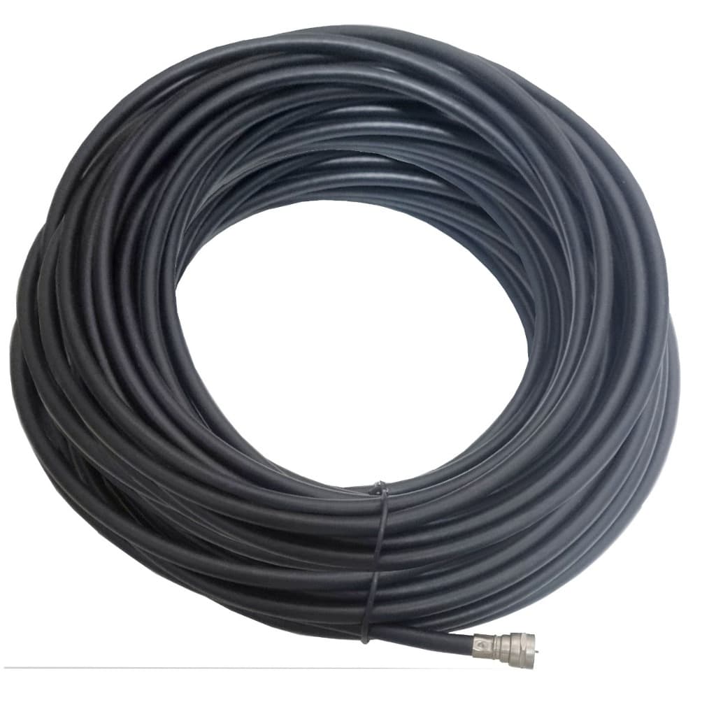 Cabo Coaxial para Antena de Tv 15 mts - com conector nas duas pontas -  Pronto para uso
