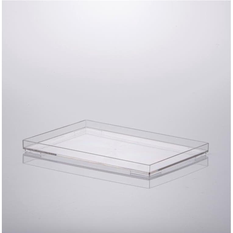Bandeja Organizadora Acrilico Cristal Penteadeira Banheiro Modelo 25 cm x 17cm x 2cm