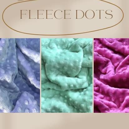 Fleece Dots 1m 🧸 Toque Ultra Macio | Largura 1,60m | Ideal para Inverno