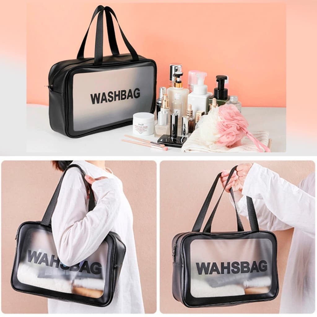 Necessaire transparente Washbag Necessaire impermeável Grande