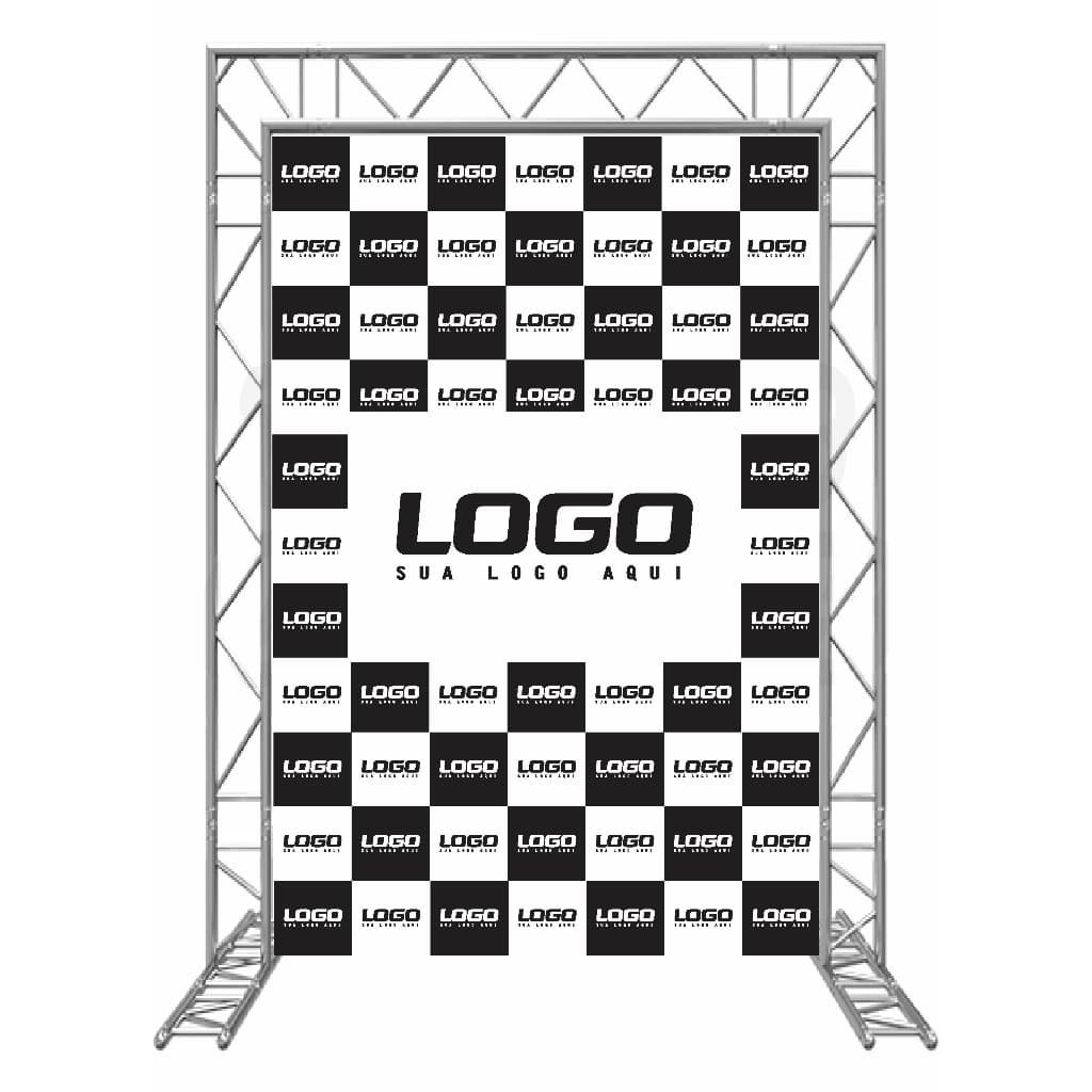 Painel Backdrop Banner Festa Eventos Em Lona Reforçado Com Ilhós