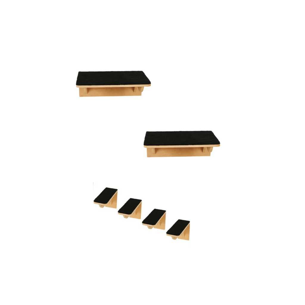 Kit Play Nicho Gatos 6 peças Prateleiras e Degraus playground parquinho reforçado parede rampa escadinha anti derrapante