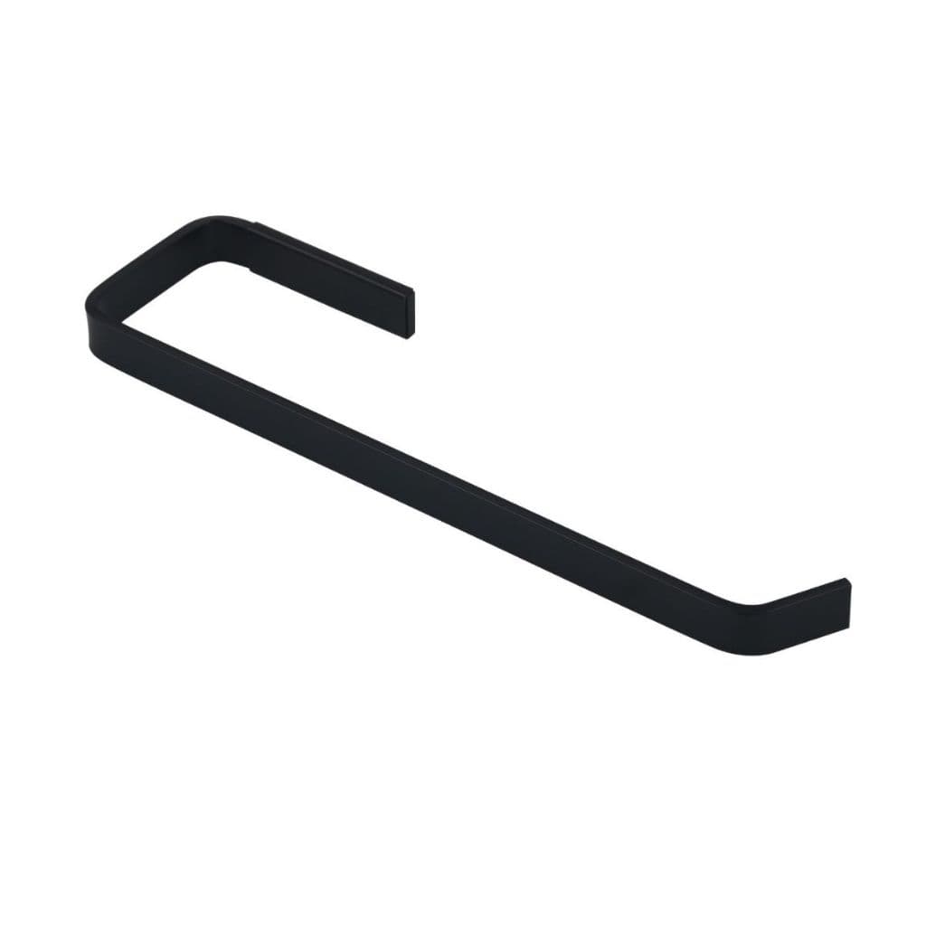 Porta Toalha Rosto Preto Standard - Alumínio 21cm | NÃO ENFERRUJA + Parafusos Grátis