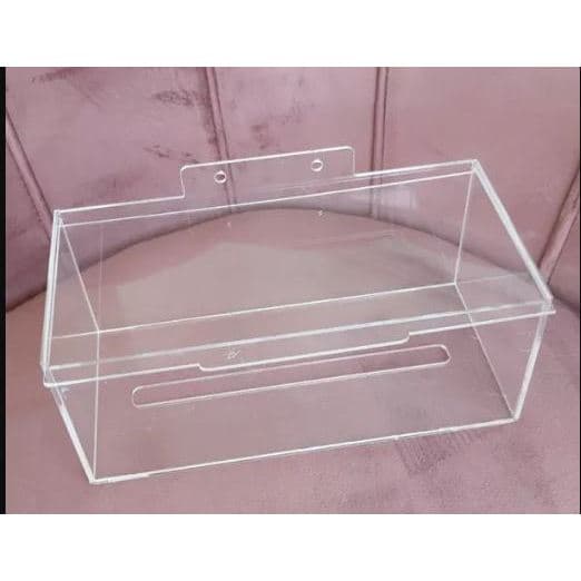 Porta Lenços de Papel ou Interfolha P/ Parede Cristal - Acrilico