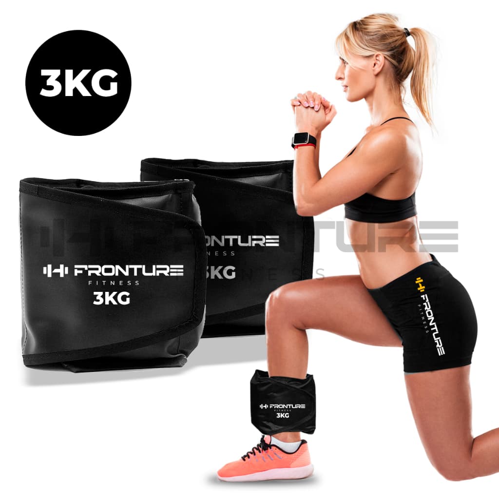 Caneleira de Peso PAR Tornozeleira Profissional Academia Musculação Ginastica Treino em Casa 3KG