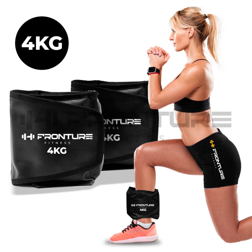 Caneleira de Peso PAR Tornozeleira Profissional Academia Musculaçao Ginastica Exercicios 4KG