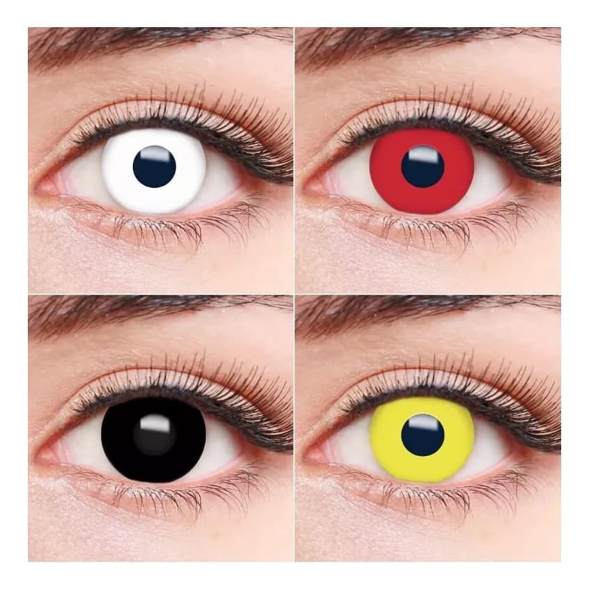 Lentes De Contato Colorida Fantasy Cosplay Halloween com estojo