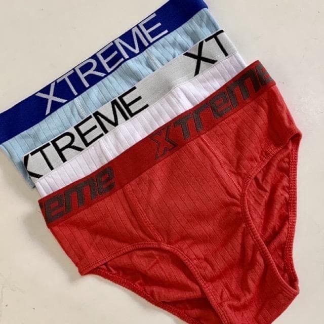 Kit 10 Cuecas Slip Algodao Modelo Cueca Comum com Elastico