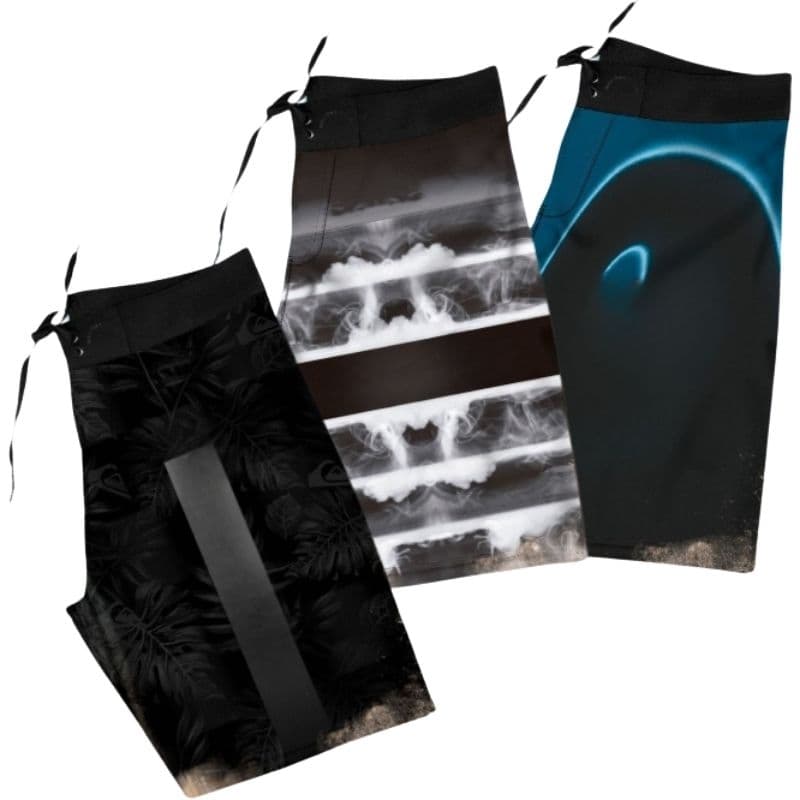 Kit 3 Bermudas de Surf Adulto em Elastano – Estampa Sublimada, Conforto Excepcional e Secagem Ultrarrápida