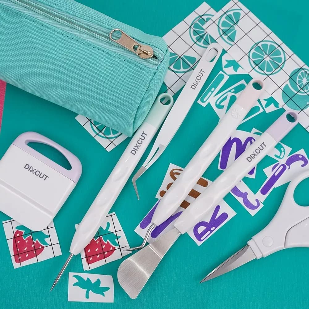 8 Peças De Ferramentas De Corte De Arte De Bricolage Vinil Silhouette Kit De Artesanato Em Relevo MECOLOUR