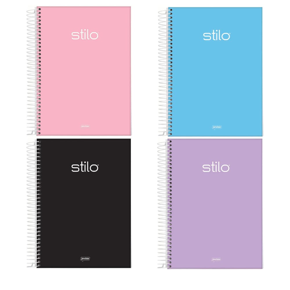 Caderno Universitário 10 Matérias  Stilo Pastel 160 Folhas Jandaia