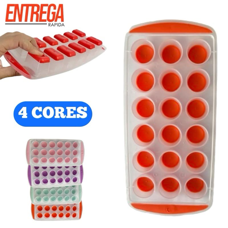 Kit 4 Formas De Gelo Cubo Flexível Fundo Silicone Para Cozinha Retangular ou Redondo Promoção Forma de Gelo Silicone Forminhas Formas Forminha Artigos Para Cozinha Itens Achadinhos da Shopee Casa Baratinho Coisas Diferentes da Shopee