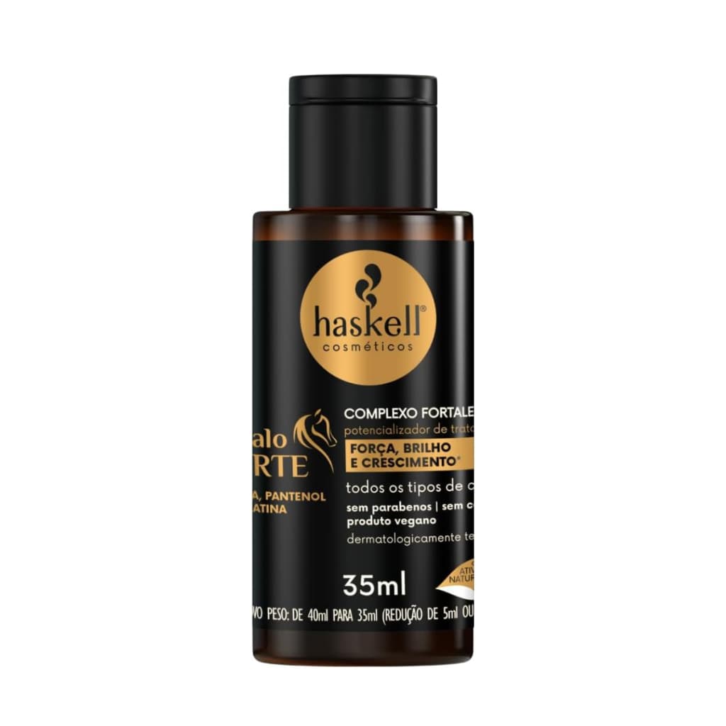 Haskell Complexo Fortalecedor Cavalo Forte 35Ml Tratamento Capilar Cuidados com o Cabelo Fios Mulher Feminino