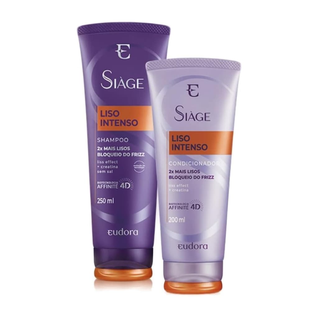 Kit Eudora Siage Liso Intenso Shampoo e Condicionador