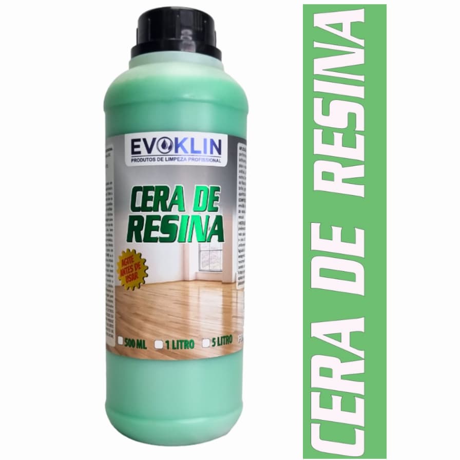 Cera de piso com Resina Verde EVOKLIN - 1 LITRO