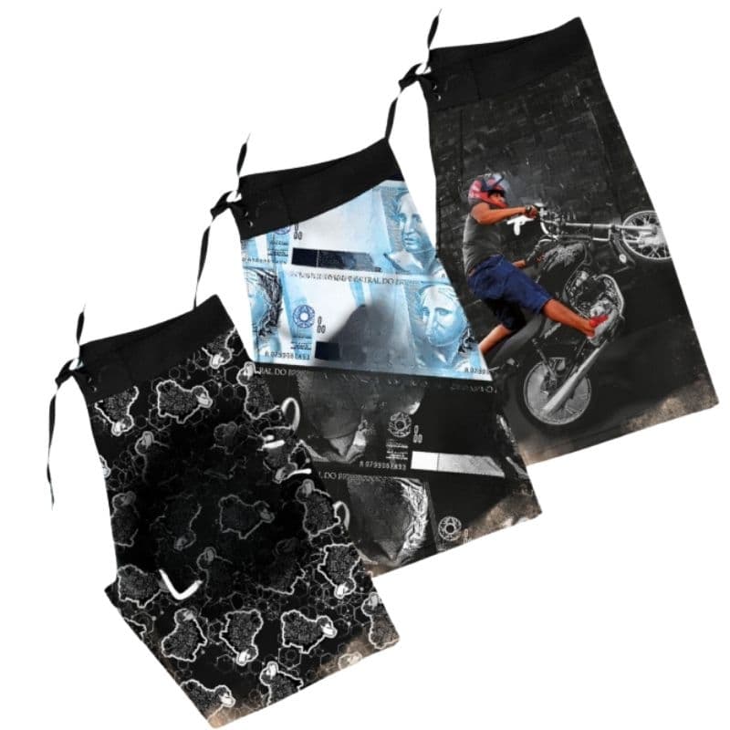 Bermuda Surf Masculina Premium – Elastano, Secagem Rápida, Conforto Total e Estampas Top