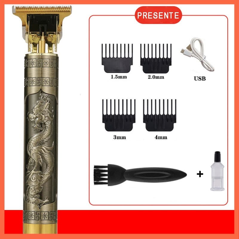 Máquina De Cortar Cabelo Barba Elétrico Profissional, Barbeador