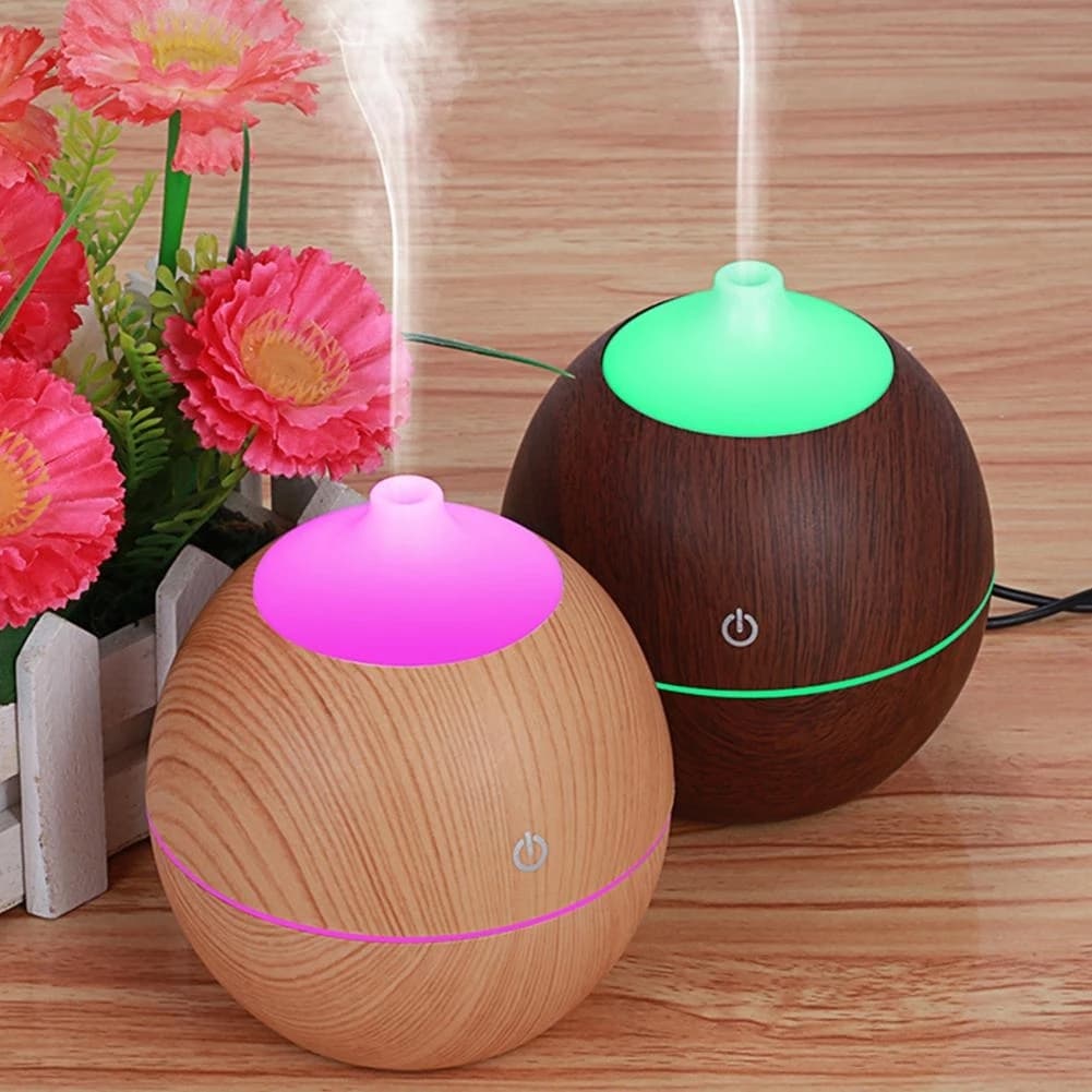 Umidificador De Ar Ultrassônico Usb Difusor Aroma Led