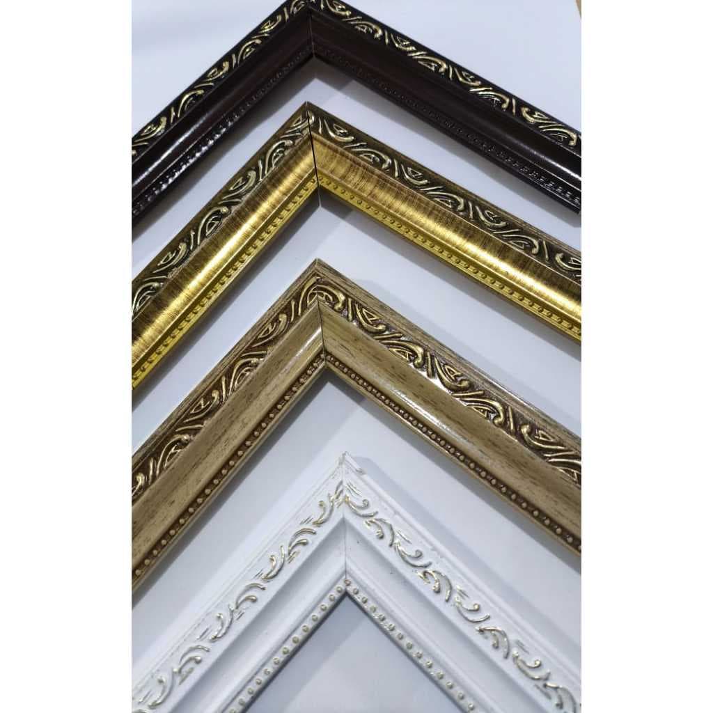 Moldura 50x70 Trabalhada Madeira com Acrílico para Pôster e Parede