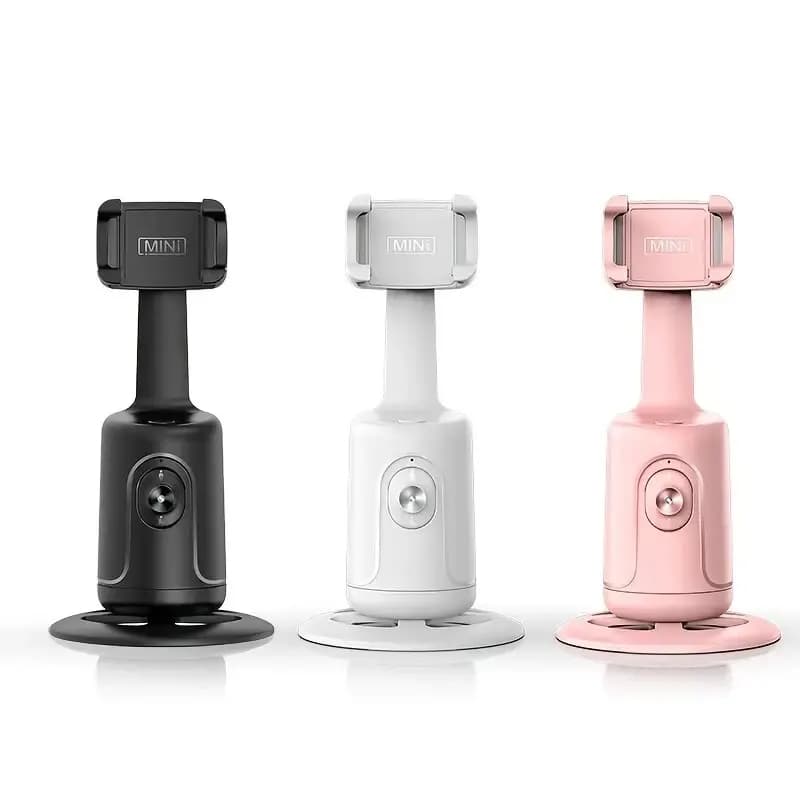 Suporte Gimbal Tripé Estabilizador Para Celular Com Rastreamento Facial Automático Rotação 360 Suporte Giratório Celular