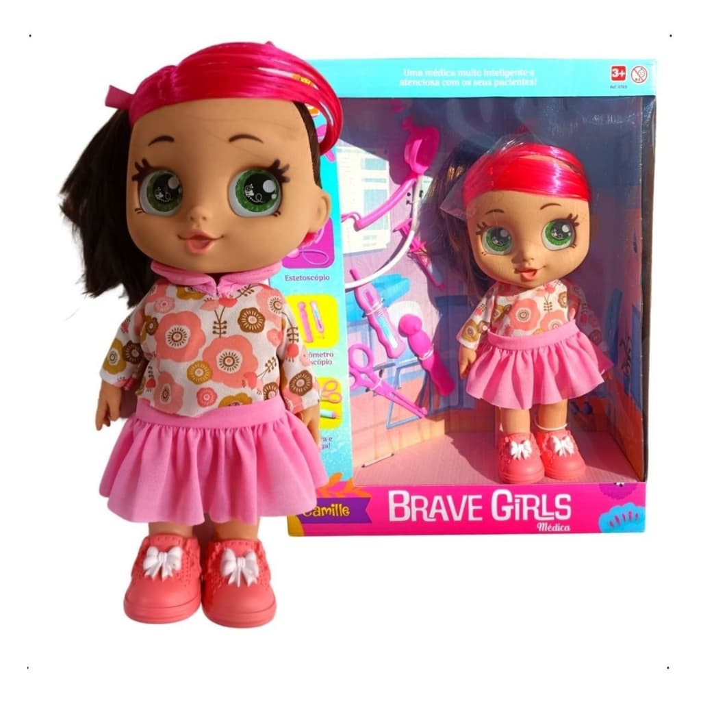 Boneca Brave Girls Camille Médica Bee Toys menina infantil