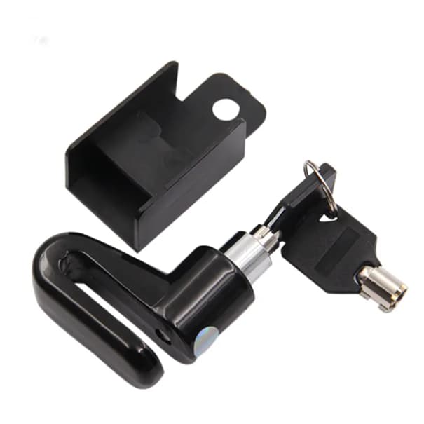 Trava Disco de Freio Cadeado Antifurto compativel com Moto bicicleta Bike Mobilete Motocicleta Preto