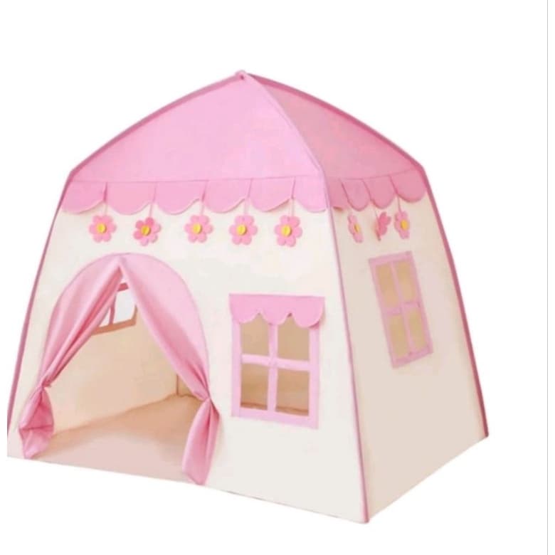 Barraca Tenda Toca Casa Infantil Dobrável Flor Menina e Estrela Menino Com ou Sem Luz