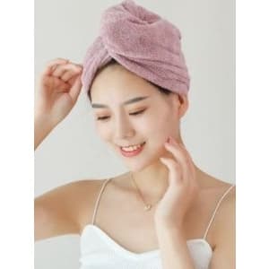 Toalha Grossa Mágica Para Cabelo Secar Rápido Touca Banho Microfibras Várias Cores Casa Promoção
